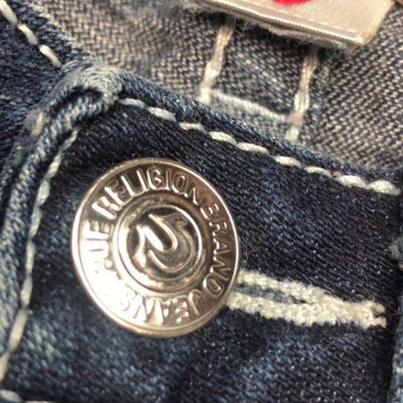 MADE IN USA 🇺🇸 VINTAGE TRUE RELIGION JULIE SKINNY JEANS 25x30 🇺🇸 - Picture 8 of 11